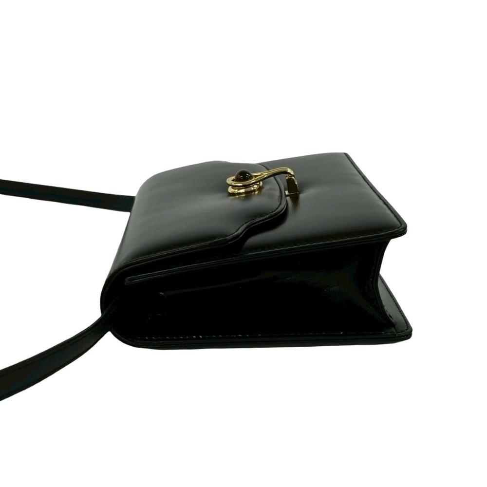 GUCCI Vintage Black Leather Shoulder Bag - Picture 5 of 10